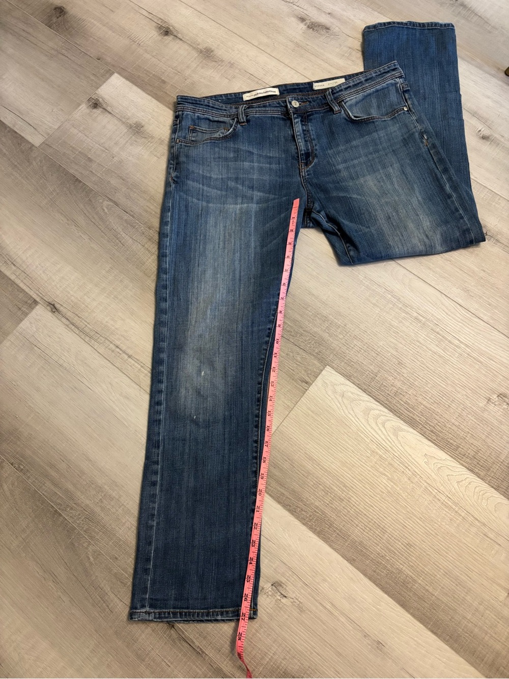 Pilcro and the Letterpress Hyphen Jeans Women’s Size 32 Medium Wash Straight Leg - Picture 7 of 11